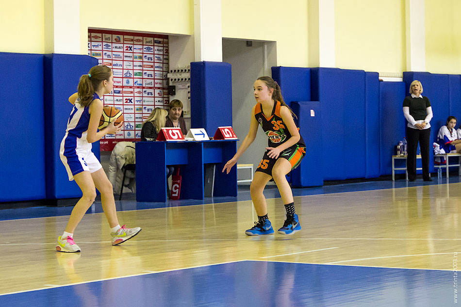 Баскетбольный матч девушек 2003 года Тринта-2 против Динамо-1