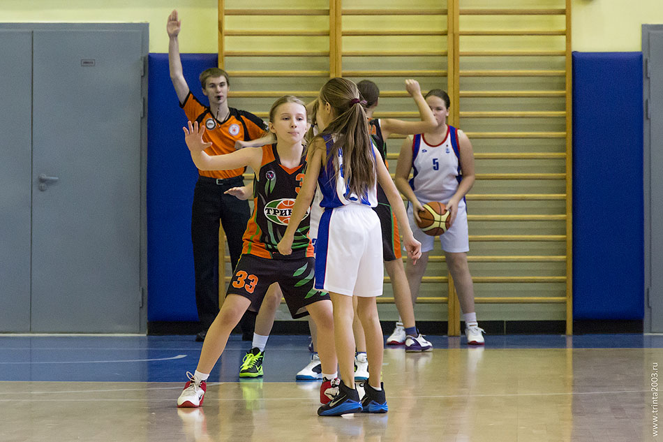 Баскетбольный матч девушек 2003 года Тринта-2 против Динамо-1