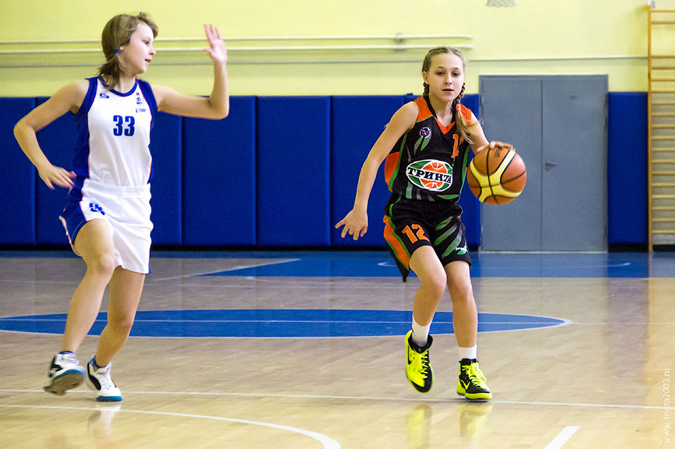 Баскетбольный матч девушек 2003 года Тринта-2 против Динамо-1