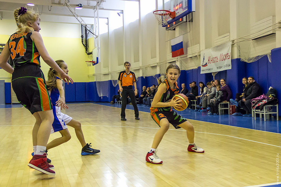 Баскетбольный матч девушек 2003 года Тринта-2 против Динамо-1