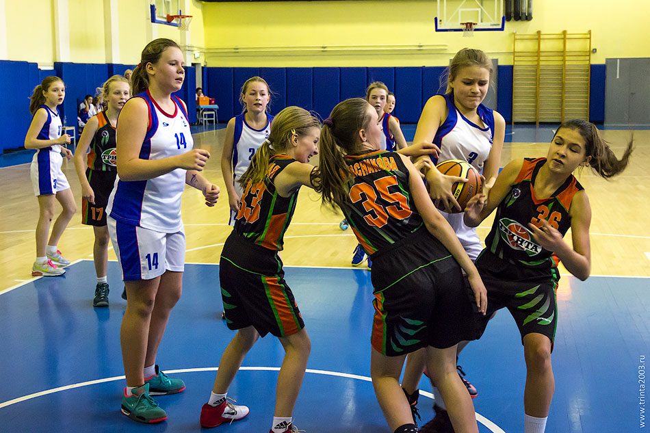 Баскетбольный матч девушек 2003 года Тринта-2 против Динамо-1