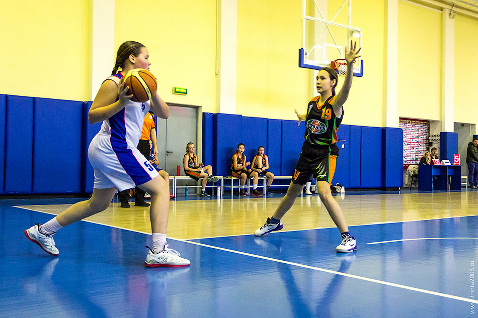 Баскетбольный матч девушек 2003 года Тринта-2 против Динамо-1
