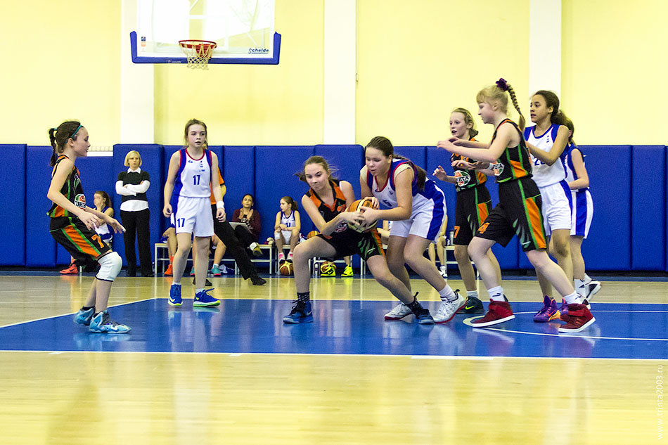 Баскетбольный матч девушек 2003 года Тринта-2 против Динамо-1