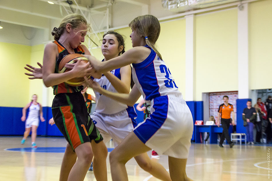 Баскетбольный матч девушек 2003 года Тринта-2 против Динамо-1