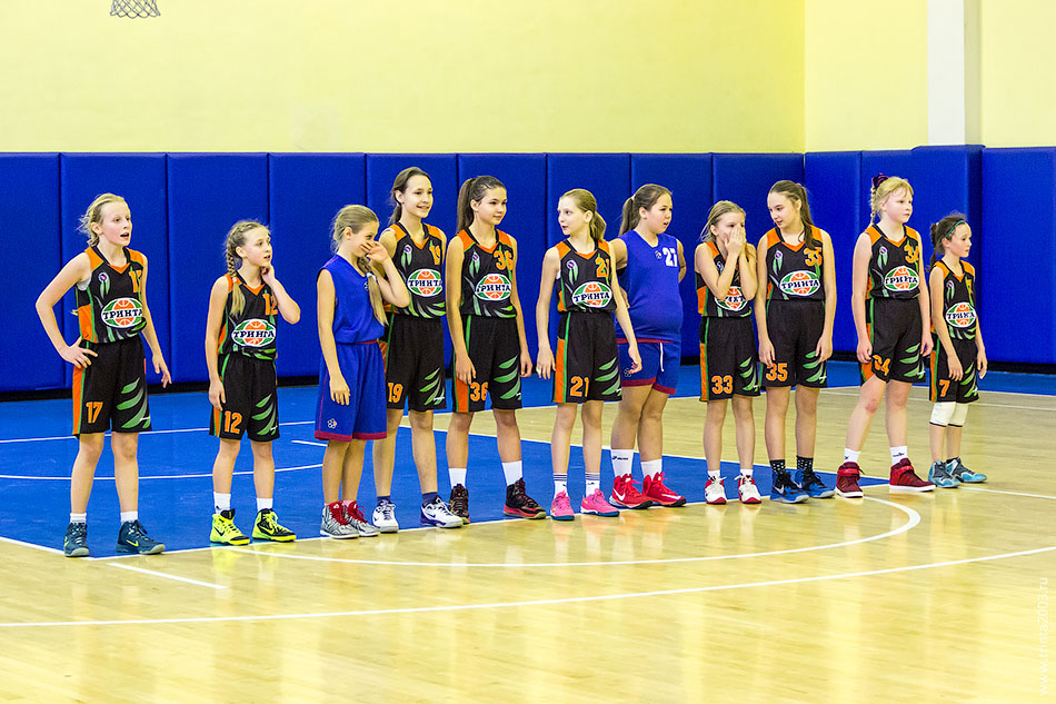 Баскетбольный матч девушек 2003 года Тринта-2 против Динамо-1